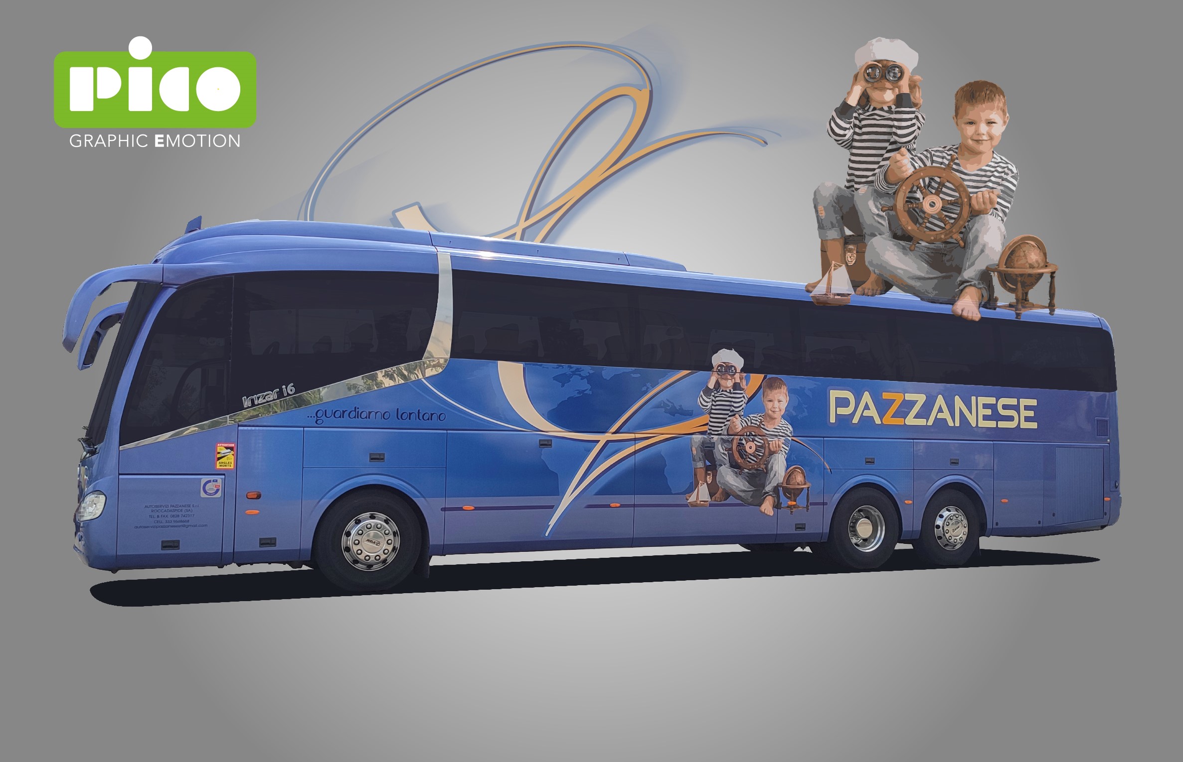 grafica autobus Irizar i6 Pazzanese autoservizi