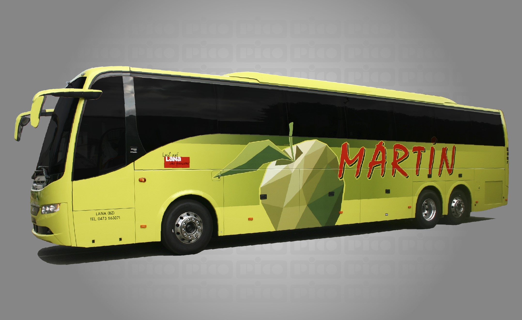 Volvo bus grafica Pico Incentive per Martin Reisen