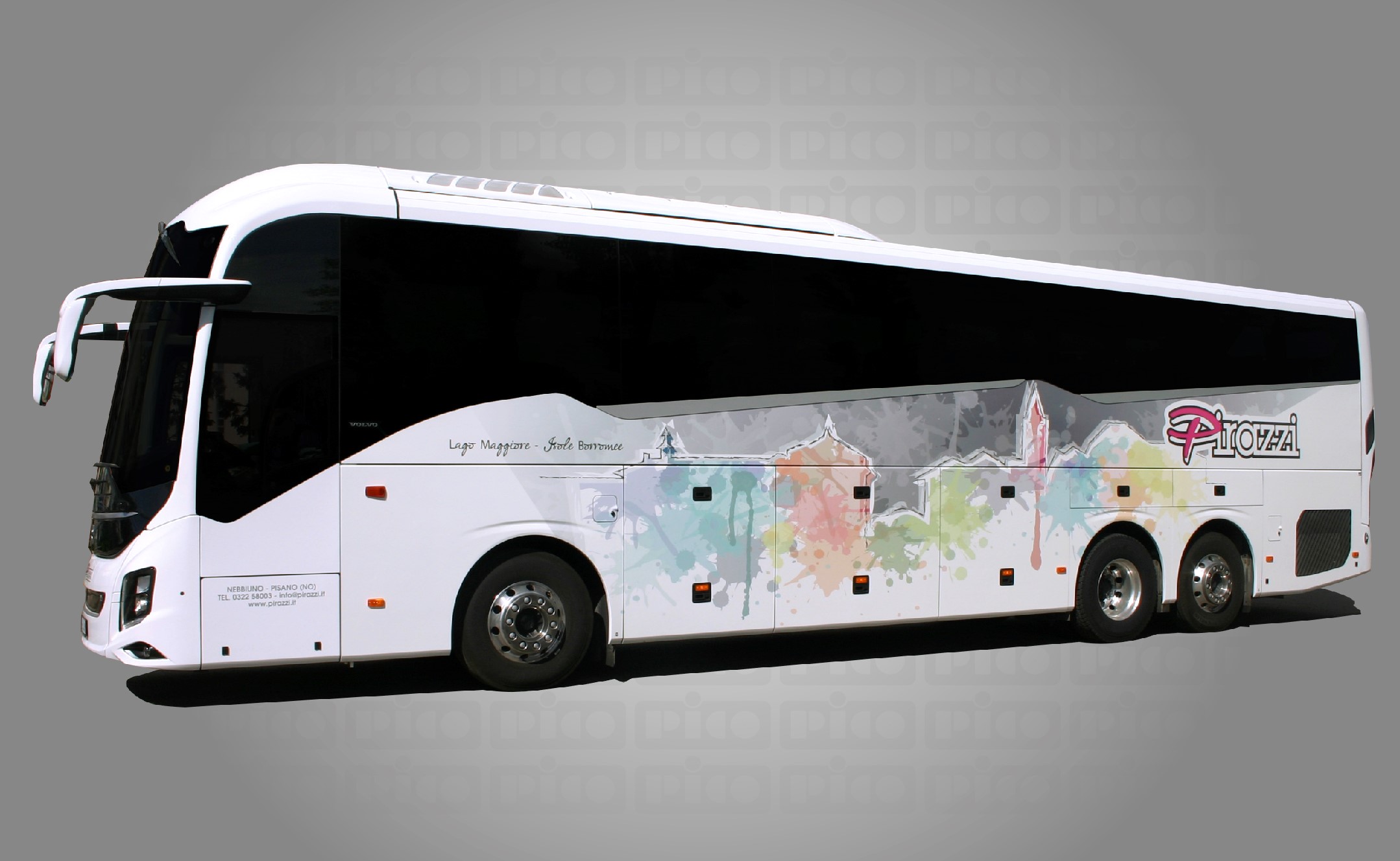 Volvo bus grafica Pico Incentive per Pirazzi Autoservizi